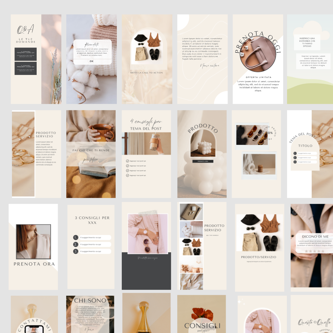 The Fashion Cherry Diary - Template Canva stories - collezione Sofisticata