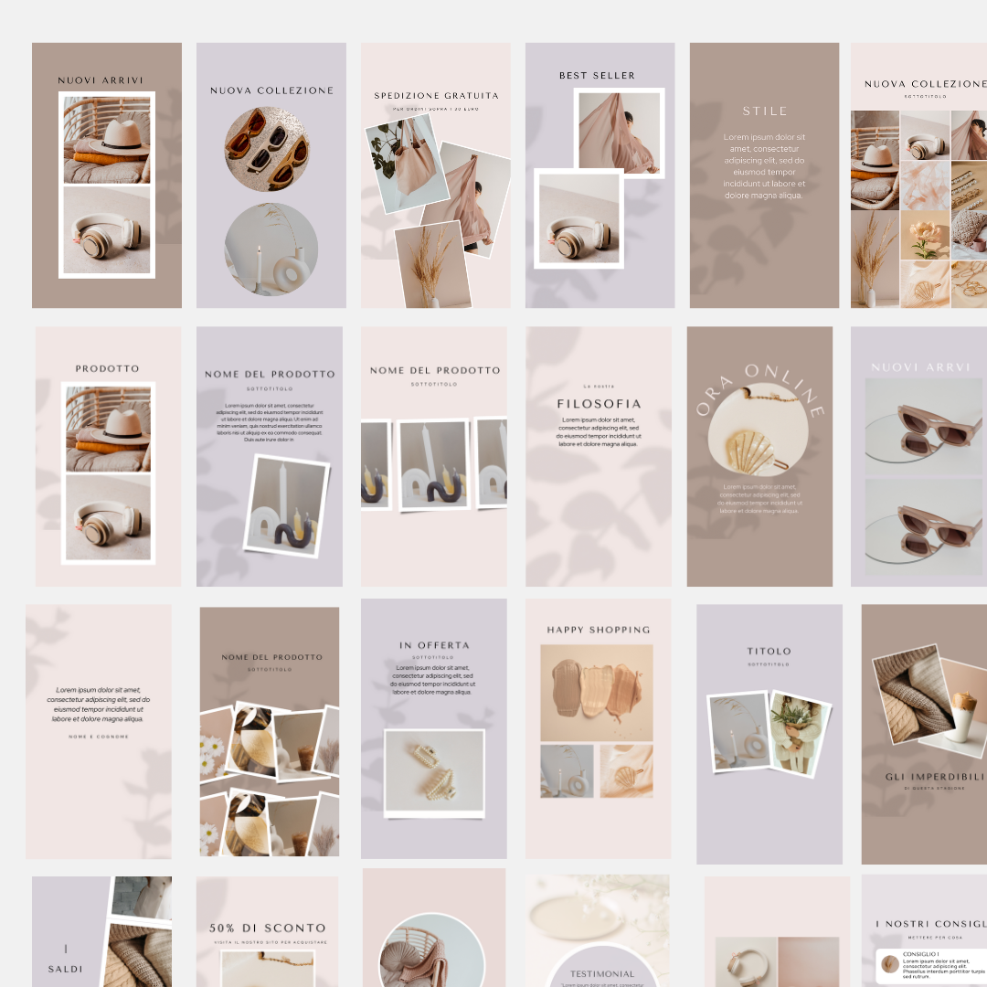 The Fashion Cherry Diary - Template Canva stories - collezione Sofisticata