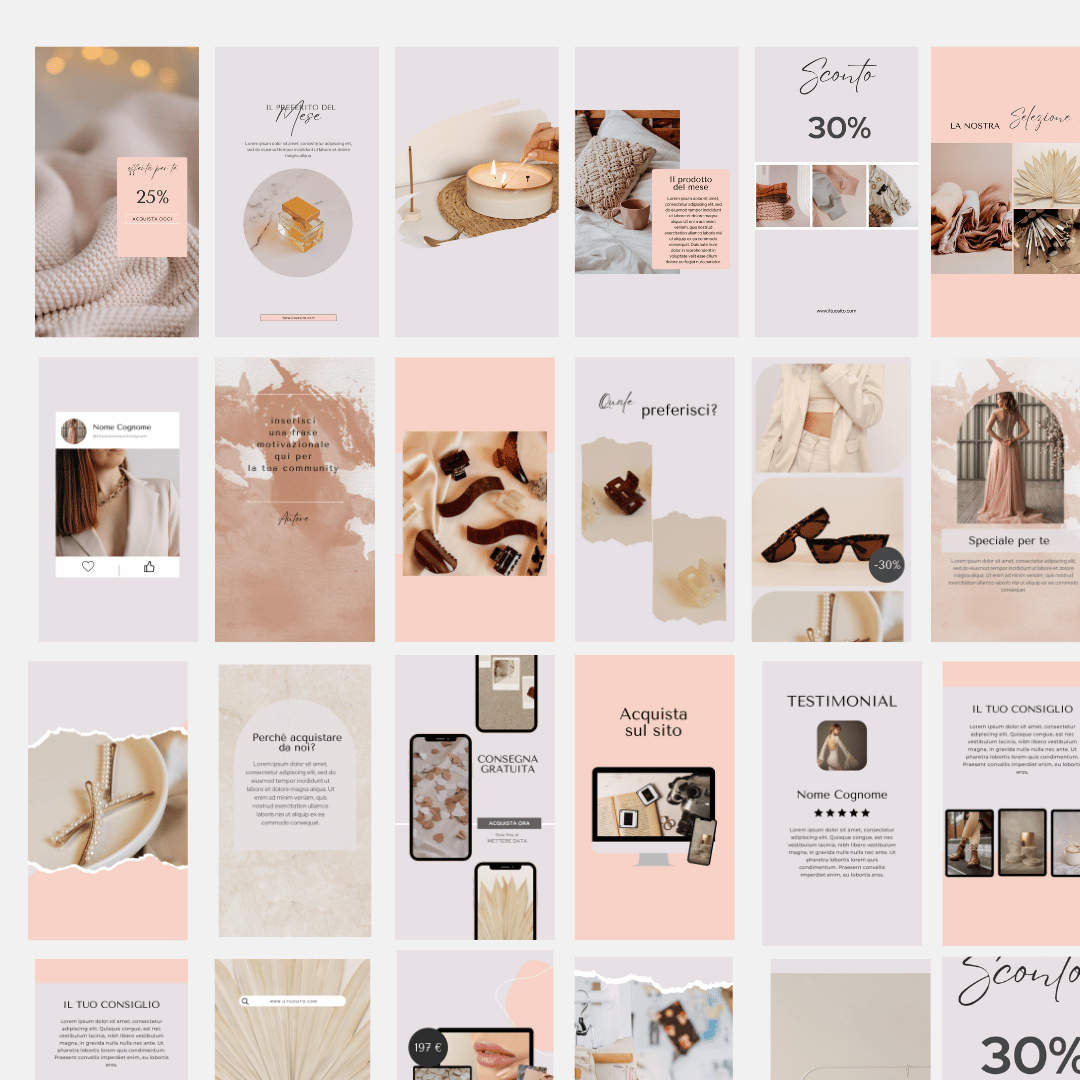 The Fashion Cherry Diary - Template Canva stories - collezione Contemporanea