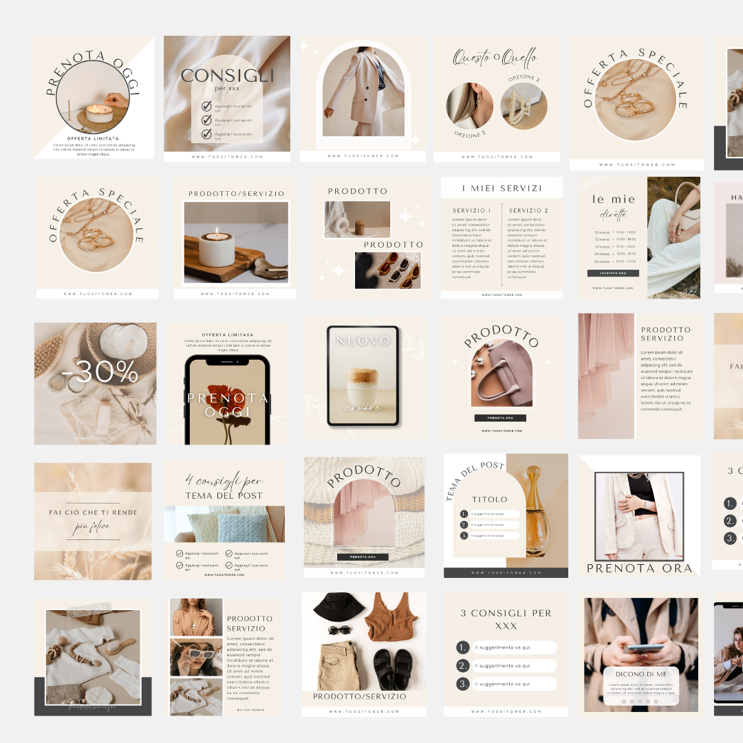 The Fashion Cherry Diary - Template Canva - collezione Sofisticata